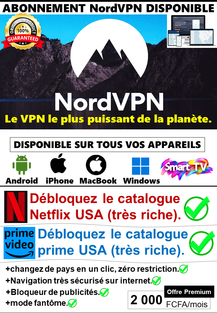 ABONNEMENT NordVPN